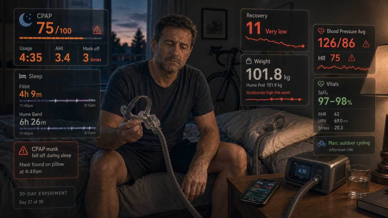 cpap mask falling off